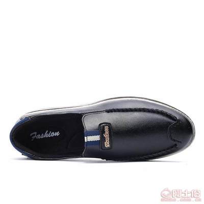 【自主品牌厂家直销2015新款四季男士透气休闲鞋潮流低帮套脚绅士日常皮鞋子22V313】泉州市洛江区马甲步步上鞋业 - 产品库